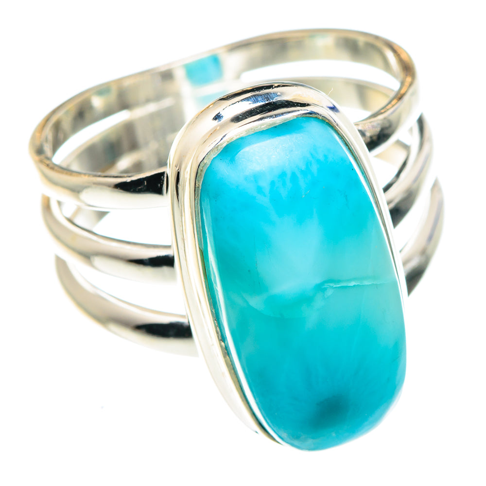 Larimar Rings handcrafted by Ana Silver Co - RING88822