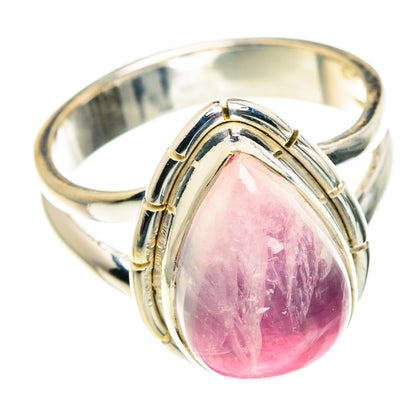 Pink Moonstone Rings handcrafted by Ana Silver Co - RING88840