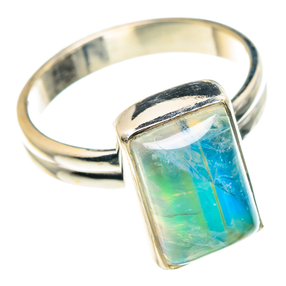 Green Moonstone Rings handcrafted by Ana Silver Co - RING88864