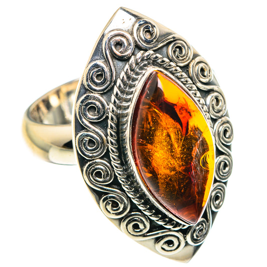 Baltic Amber Rings handcrafted by Ana Silver Co - RING88867