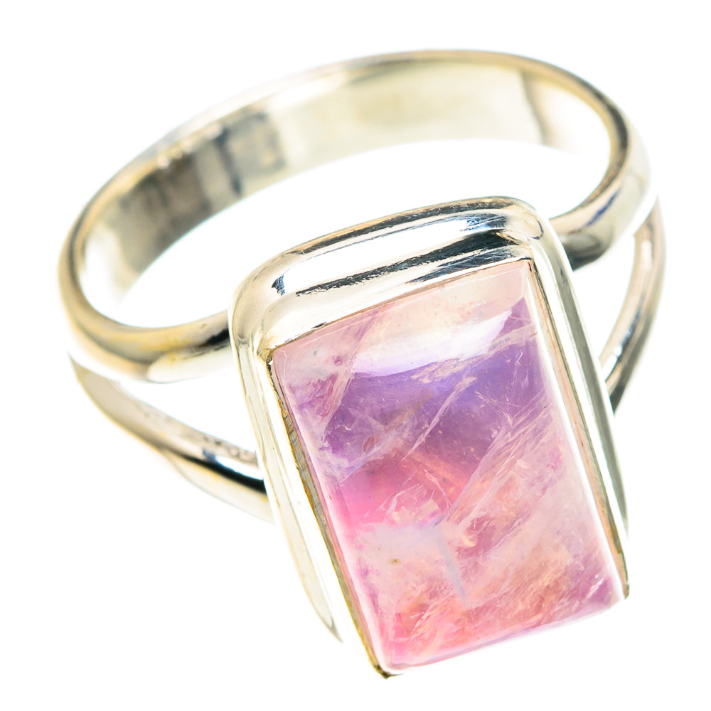 Pink Moonstone Rings handcrafted by Ana Silver Co - RING88873