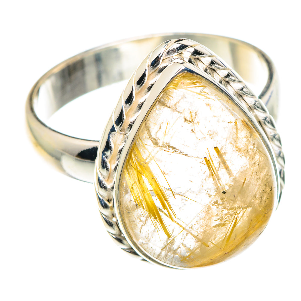 Rutilated Quartz Rings handcrafted by Ana Silver Co - RING88876