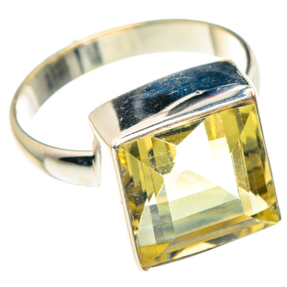 Lemon Quartz Rings handcrafted by Ana Silver Co - RING88883 - Photo 2