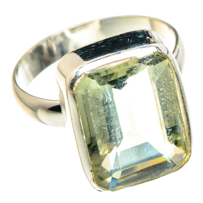 Green Amethyst Rings handcrafted by Ana Silver Co - RING88895