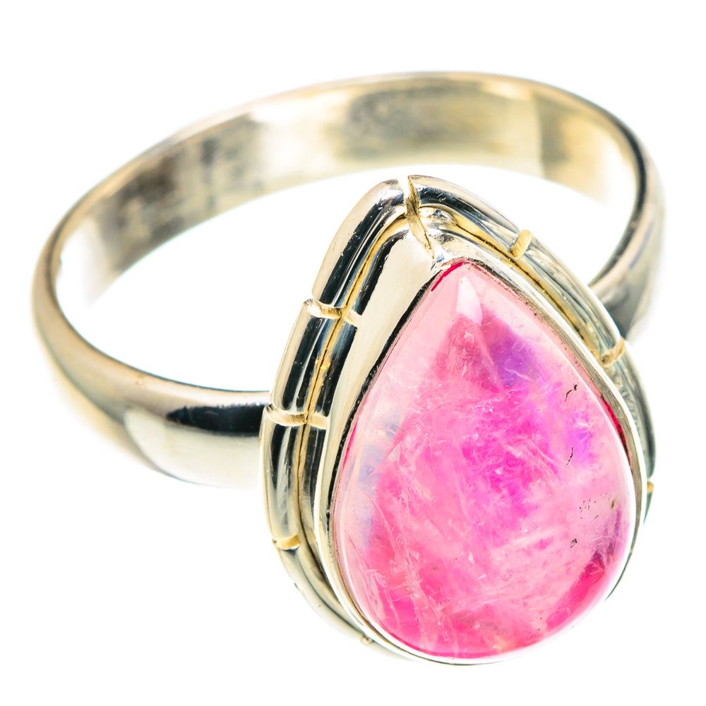 Pink Moonstone Rings handcrafted by Ana Silver Co - RING88903
