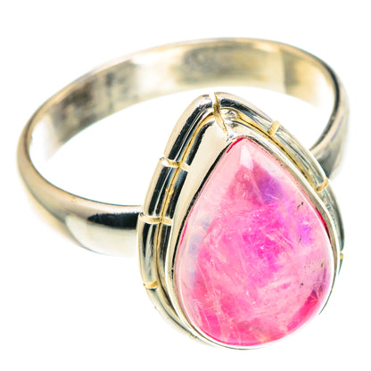 Pink Moonstone Rings handcrafted by Ana Silver Co - RING88903