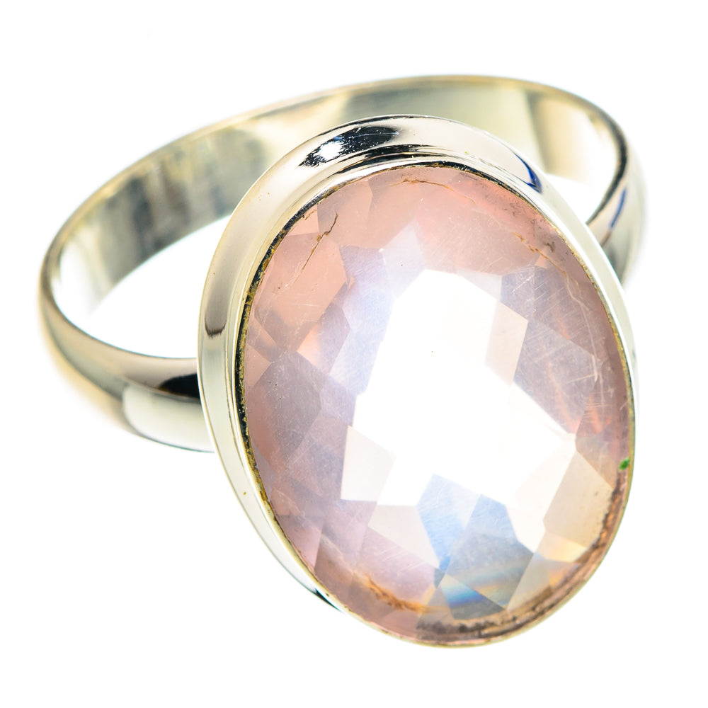 Rose Quartz Rings handcrafted by Ana Silver Co - RING88904