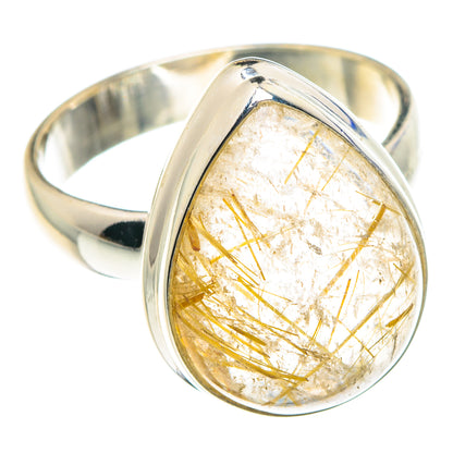 Rutilated Quartz Rings handcrafted by Ana Silver Co - RING88909