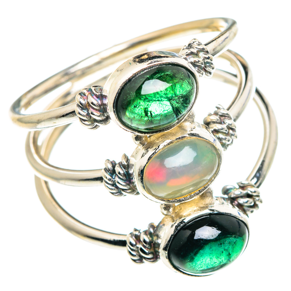 Ethiopian Opal Rings handcrafted by Ana Silver Co - RING88913
