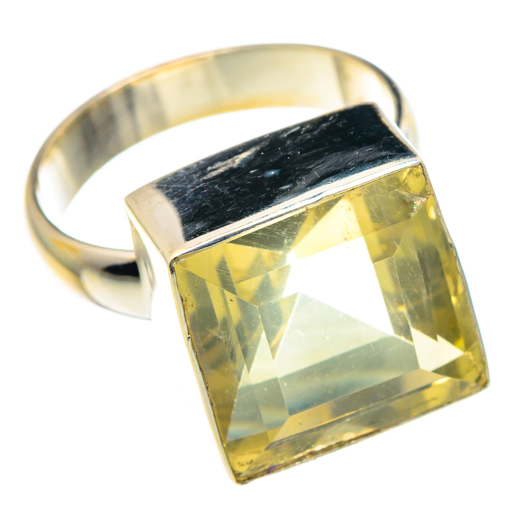 Lemon Quartz Rings handcrafted by Ana Silver Co - RING88917