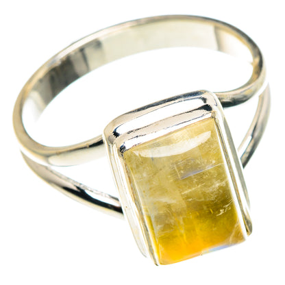 Yellow Moonstone Rings handcrafted by Ana Silver Co - RING88918