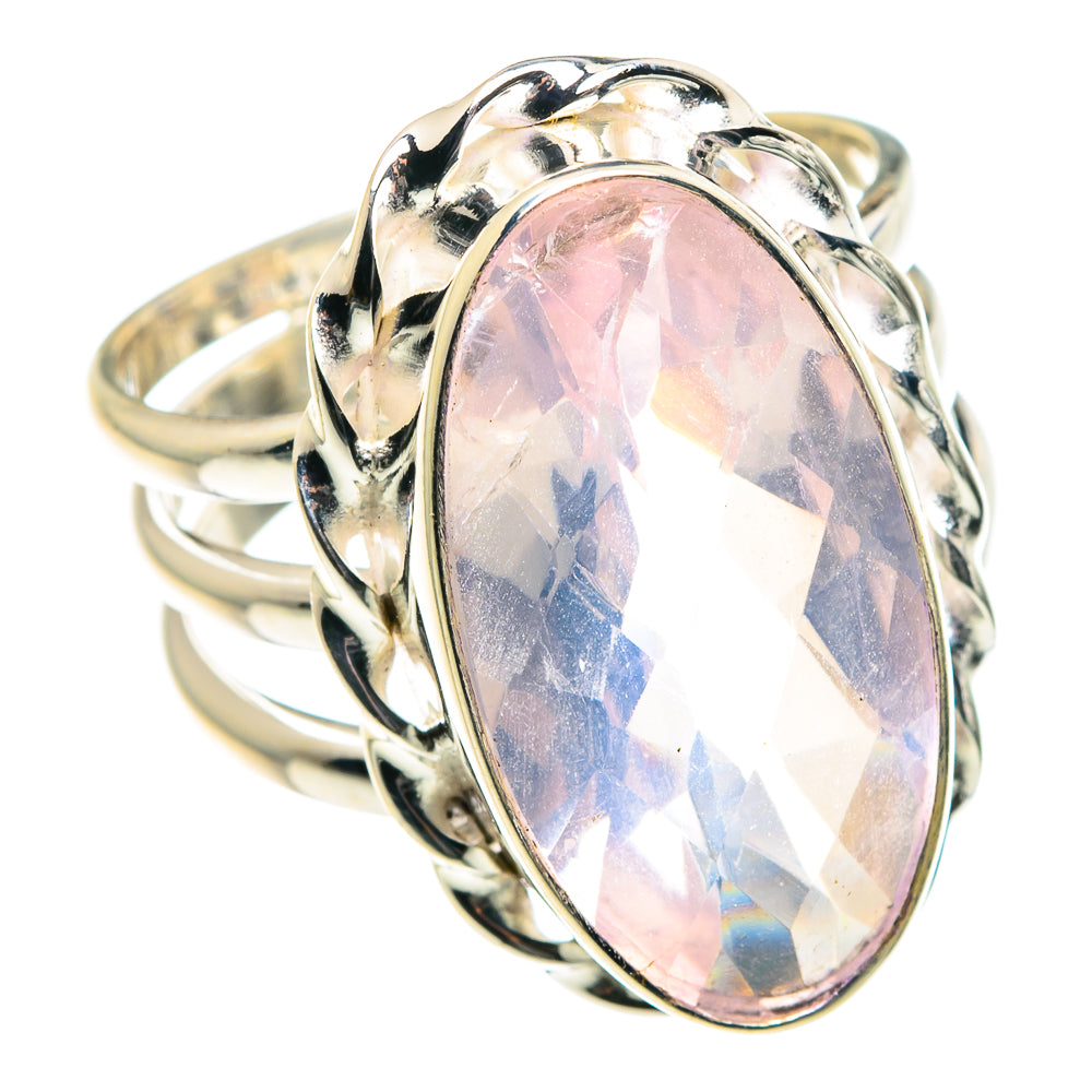 Rose Quartz Rings handcrafted by Ana Silver Co - RING88939