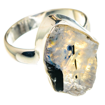 Rainbow Moonstone Rings handcrafted by Ana Silver Co - RING88944