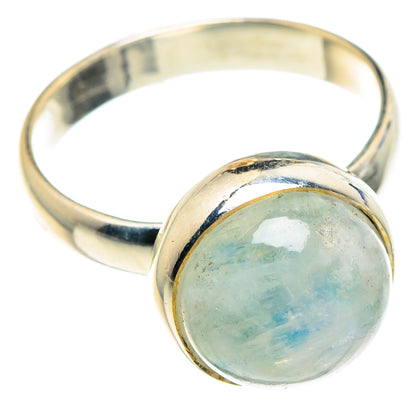 Rainbow Moonstone Rings handcrafted by Ana Silver Co - RING88961
