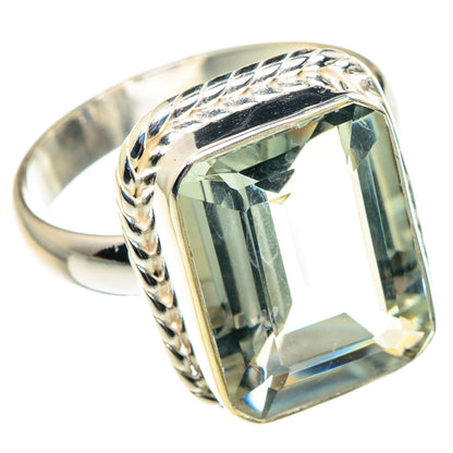 Green Amethyst Rings handcrafted by Ana Silver Co - RING88963