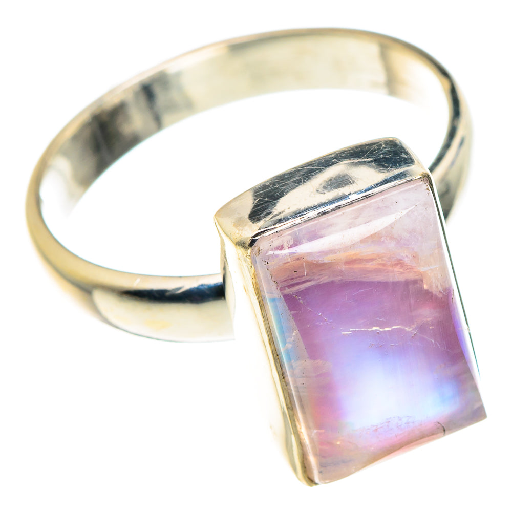 Pink Moonstone Rings handcrafted by Ana Silver Co - RING88969