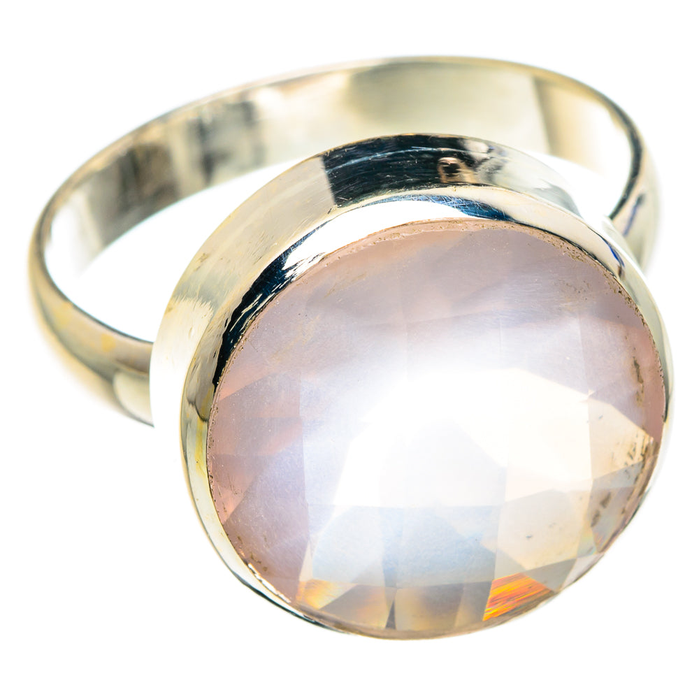 Rose Quartz Rings handcrafted by Ana Silver Co - RING88971