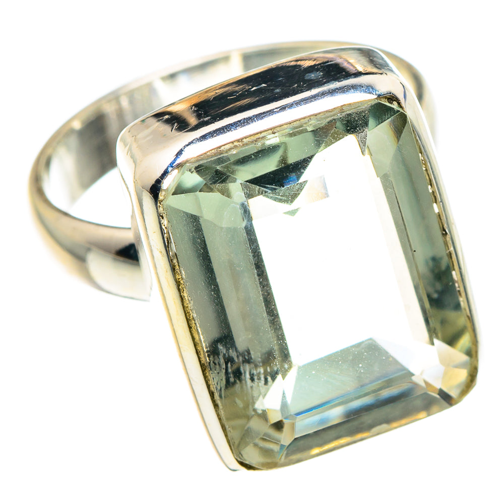 Green Amethyst Rings handcrafted by Ana Silver Co - RING88988