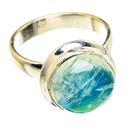 Green Moonstone Rings handcrafted by Ana Silver Co - RING88990