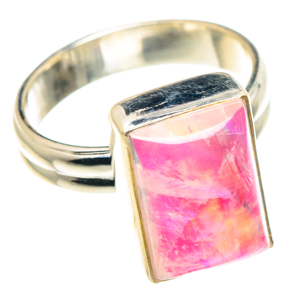Pink Moonstone Rings handcrafted by Ana Silver Co - RING88997