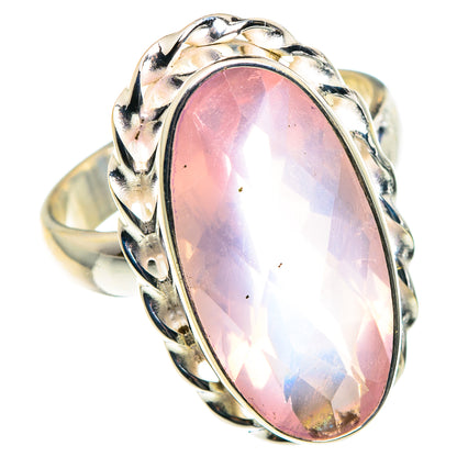 Rose Quartz Rings handcrafted by Ana Silver Co - RING88998
