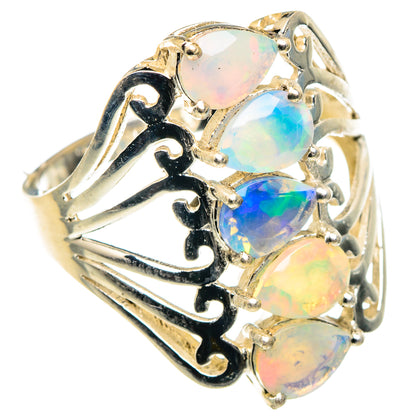 Ethiopian Opal Rings handcrafted by Ana Silver Co - RING89004
