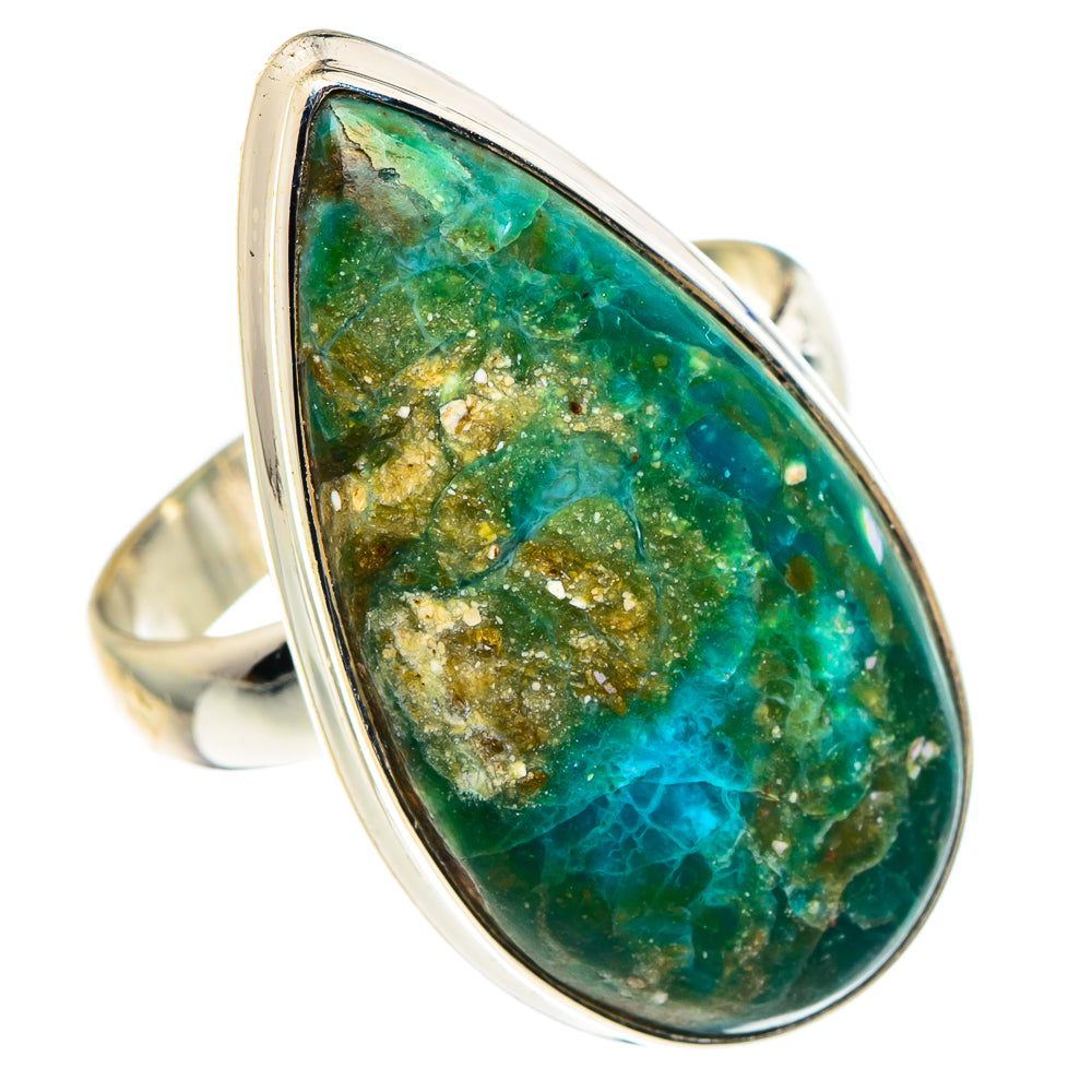 Chrysocolla Rings handcrafted by Ana Silver Co - RING89008