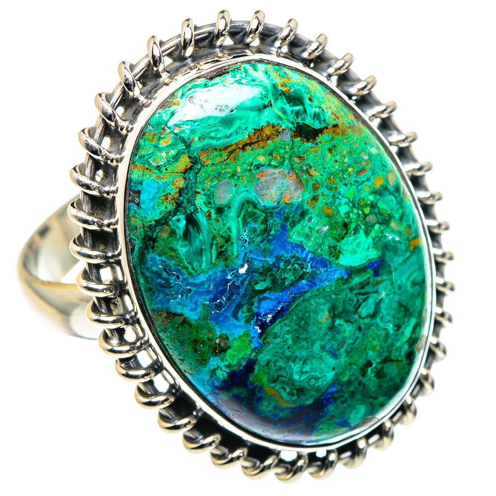 Chrysocolla Rings handcrafted by Ana Silver Co - RING89014