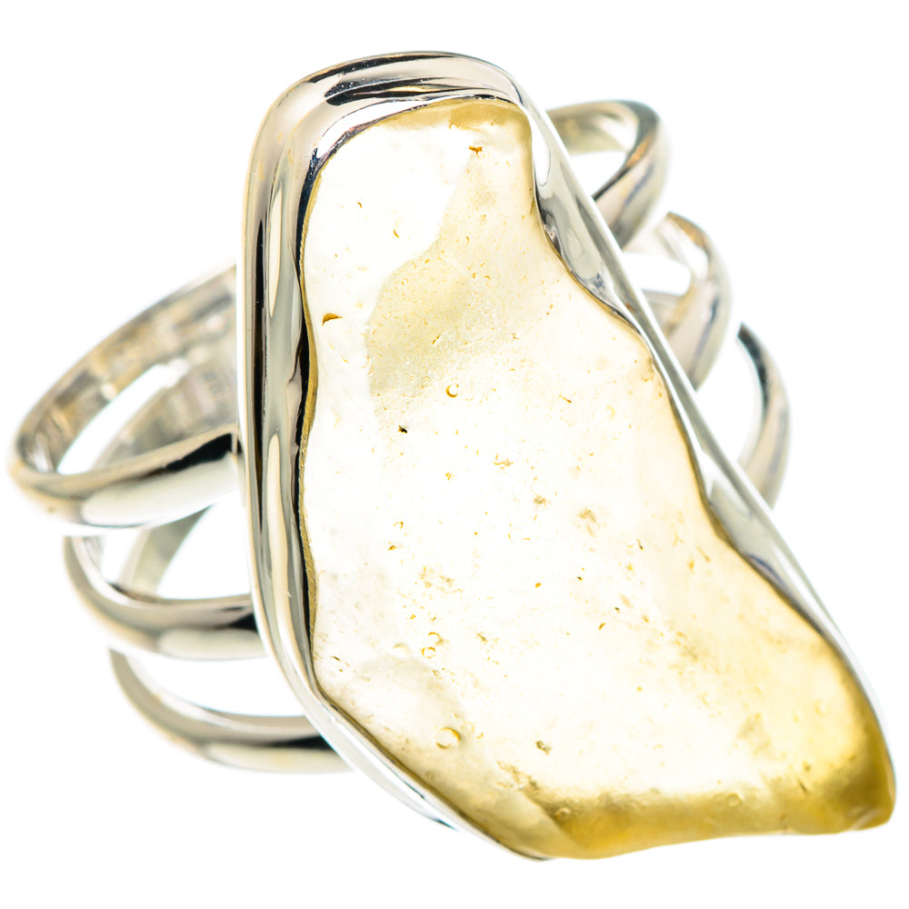 Libyan Glass Rings handcrafted by Ana Silver Co - RING89022 - Photo 2