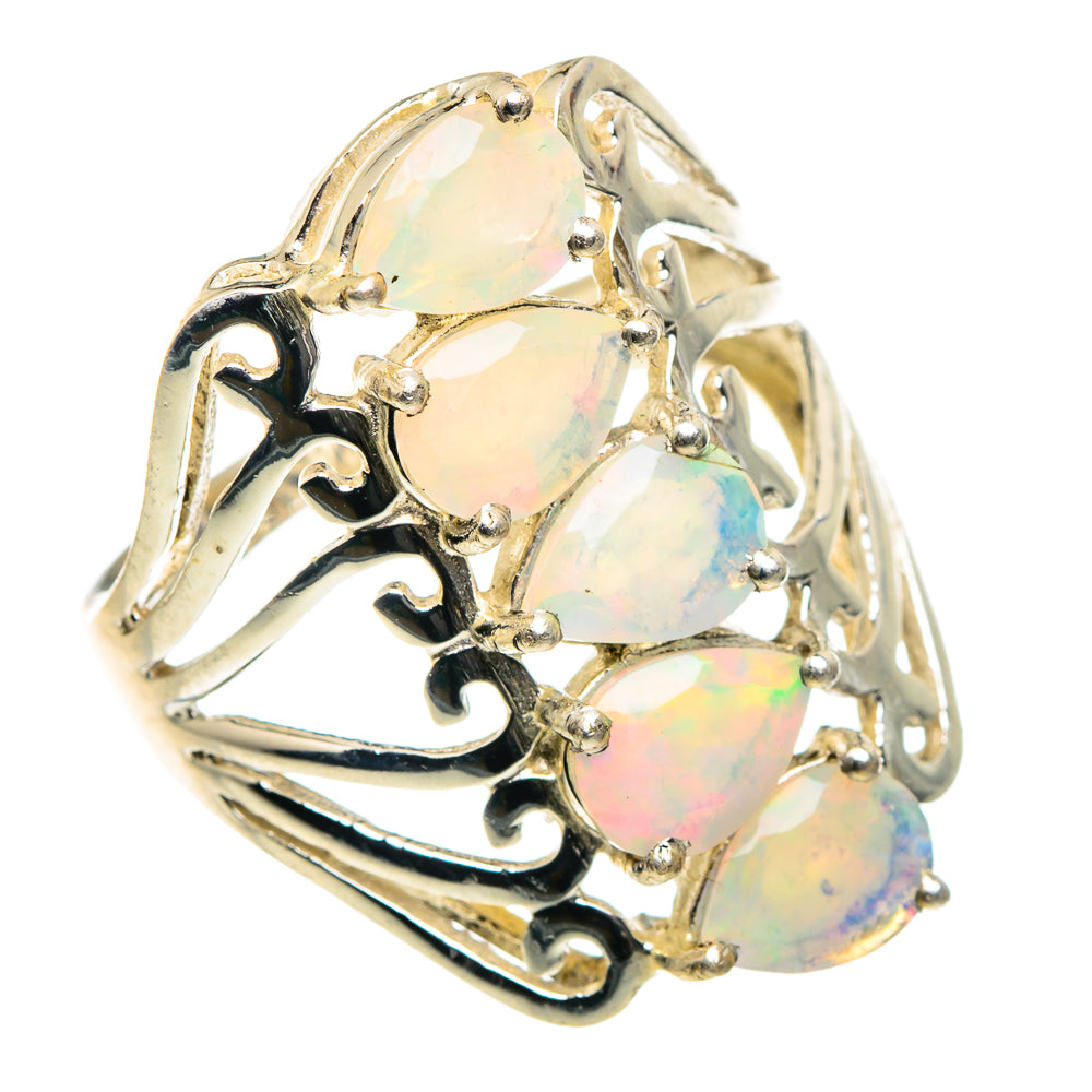 Ethiopian Opal Rings handcrafted by Ana Silver Co - RING89035