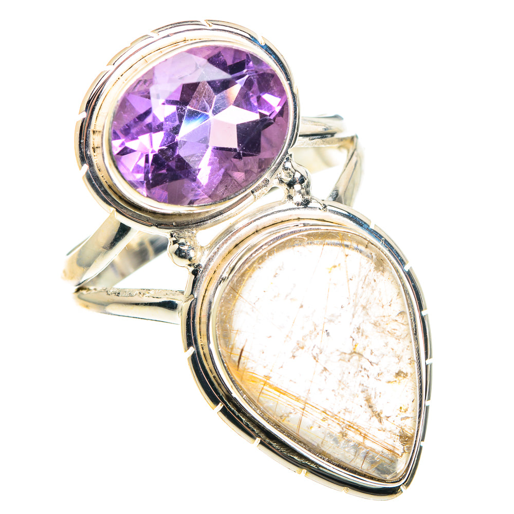 Rutilated Quartz Rings handcrafted by Ana Silver Co - RING89055