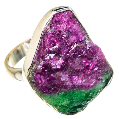 Ruby Zoisite Rings handcrafted by Ana Silver Co - RING89057