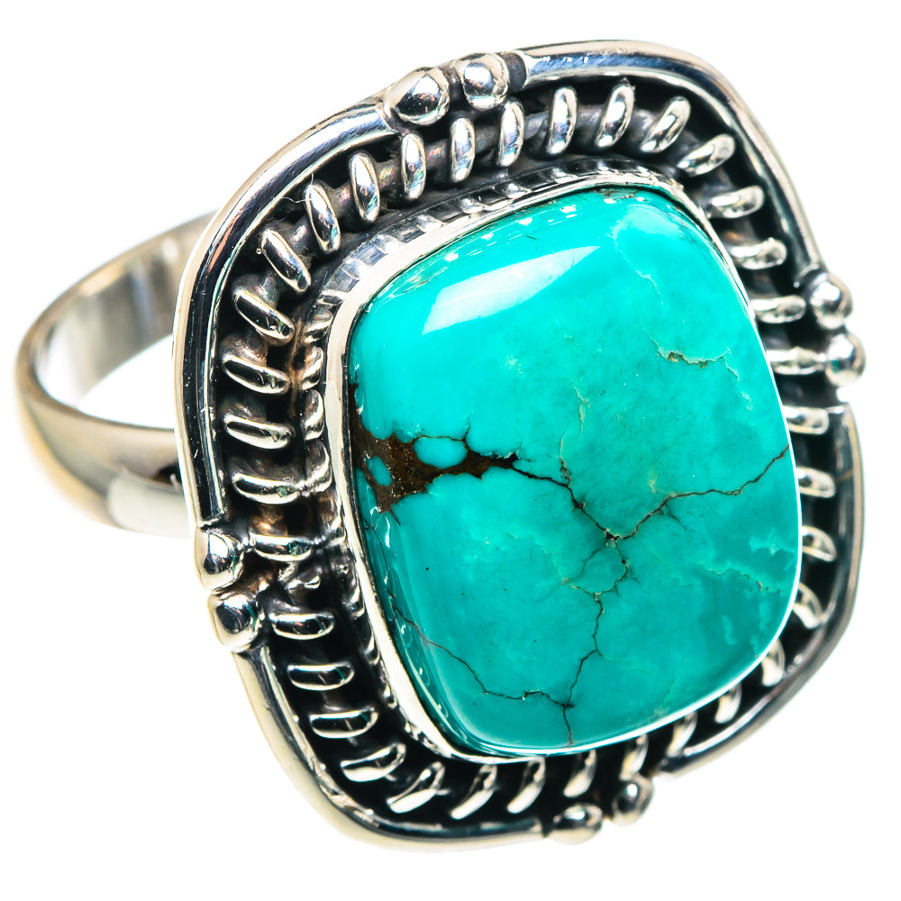 Tibetan Turquoise Rings handcrafted by Ana Silver Co - RING89065