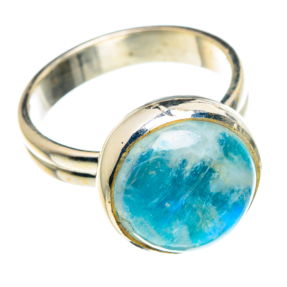 Rainbow Moonstone Rings handcrafted by Ana Silver Co - RING89074