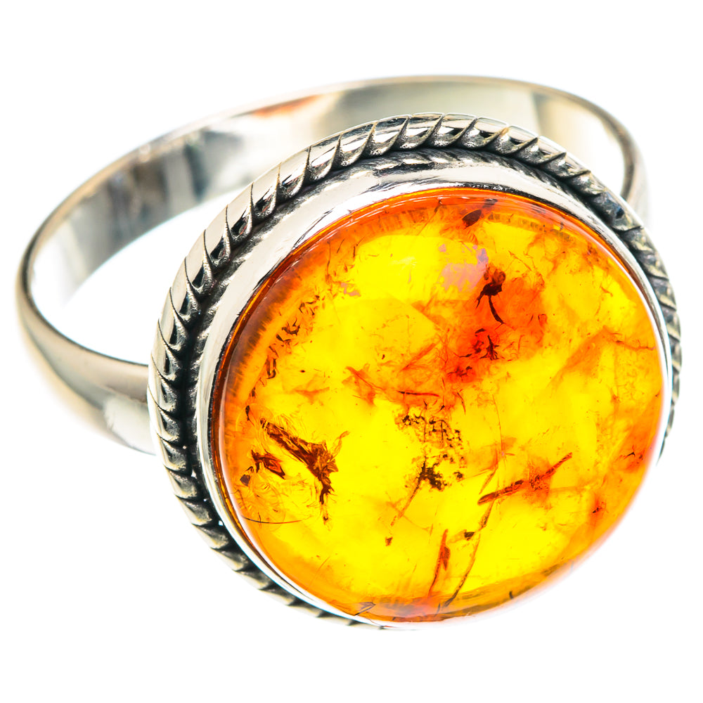 Baltic Amber Rings handcrafted by Ana Silver Co - RING89078