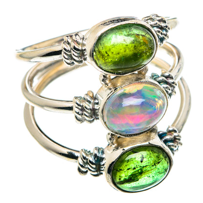 Ethiopian Opal Rings handcrafted by Ana Silver Co - RING89098