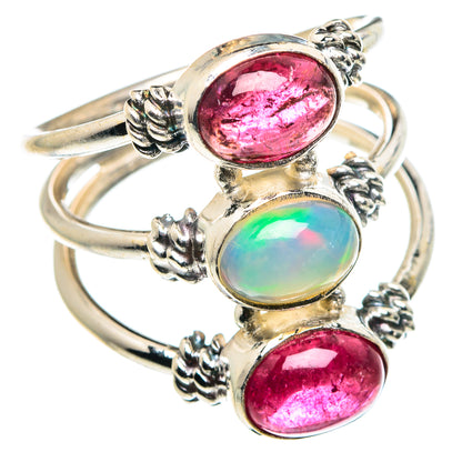 Ethiopian Opal Rings handcrafted by Ana Silver Co - RING89100