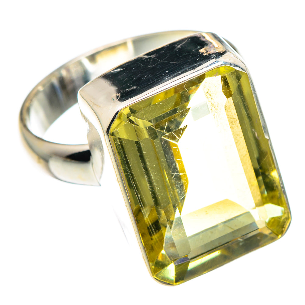 Lemon Quartz Rings handcrafted by Ana Silver Co - RING89101
