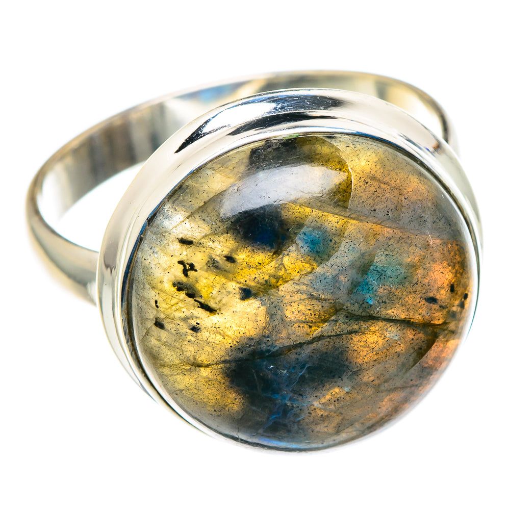 Labradorite Rings handcrafted by Ana Silver Co - RING89104