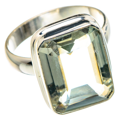Green Amethyst Rings handcrafted by Ana Silver Co - RING89112