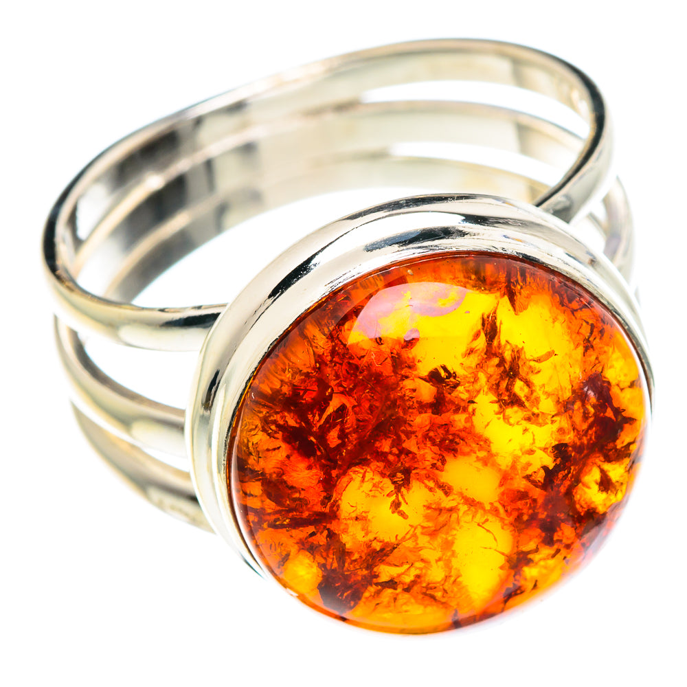 Baltic Amber Rings handcrafted by Ana Silver Co - RING89116
