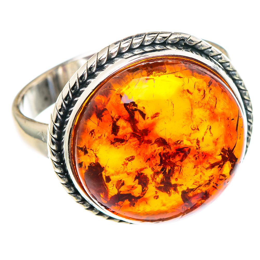 Baltic Amber Rings handcrafted by Ana Silver Co - RING89117