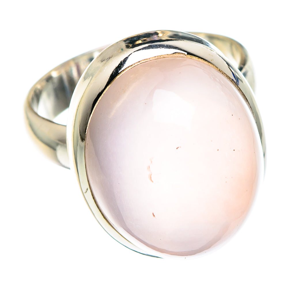 Rose Quartz Rings handcrafted by Ana Silver Co - RING89123