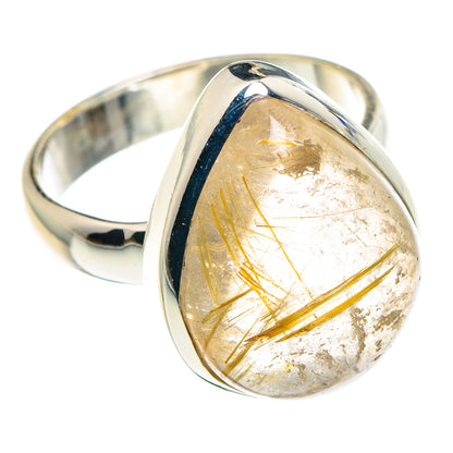 Rutilated Quartz Rings handcrafted by Ana Silver Co - RING89128