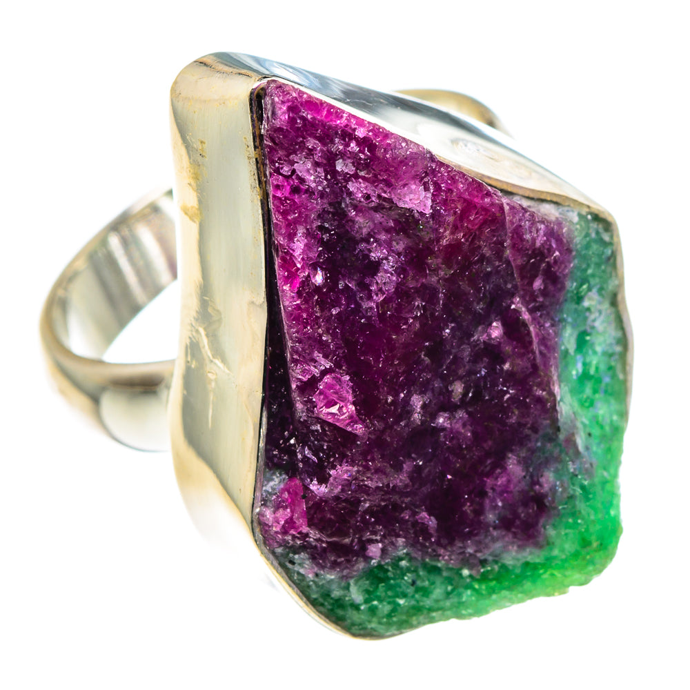 Ruby Zoisite Rings handcrafted by Ana Silver Co - RING89133