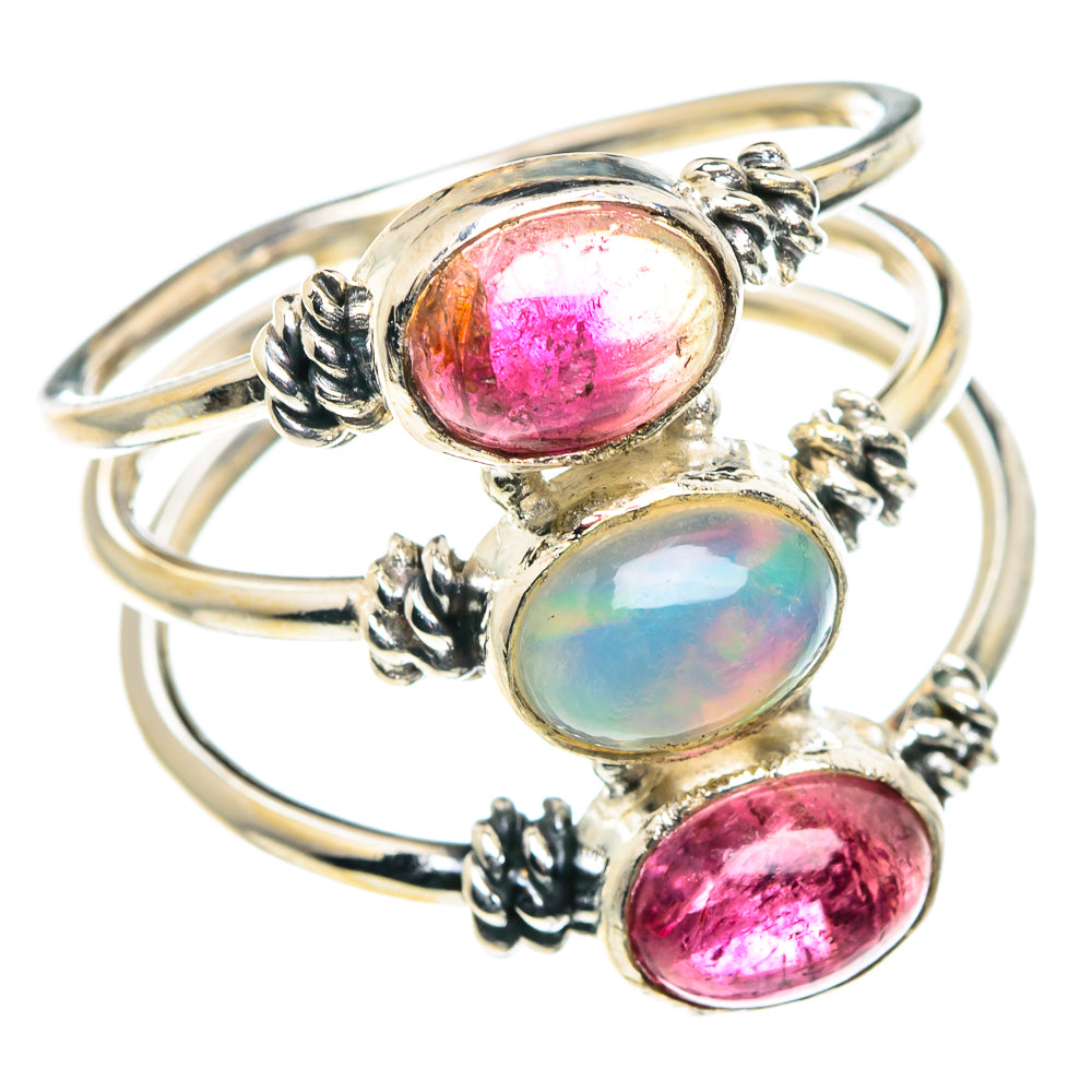 Ethiopian Opal Rings handcrafted by Ana Silver Co - RING89136