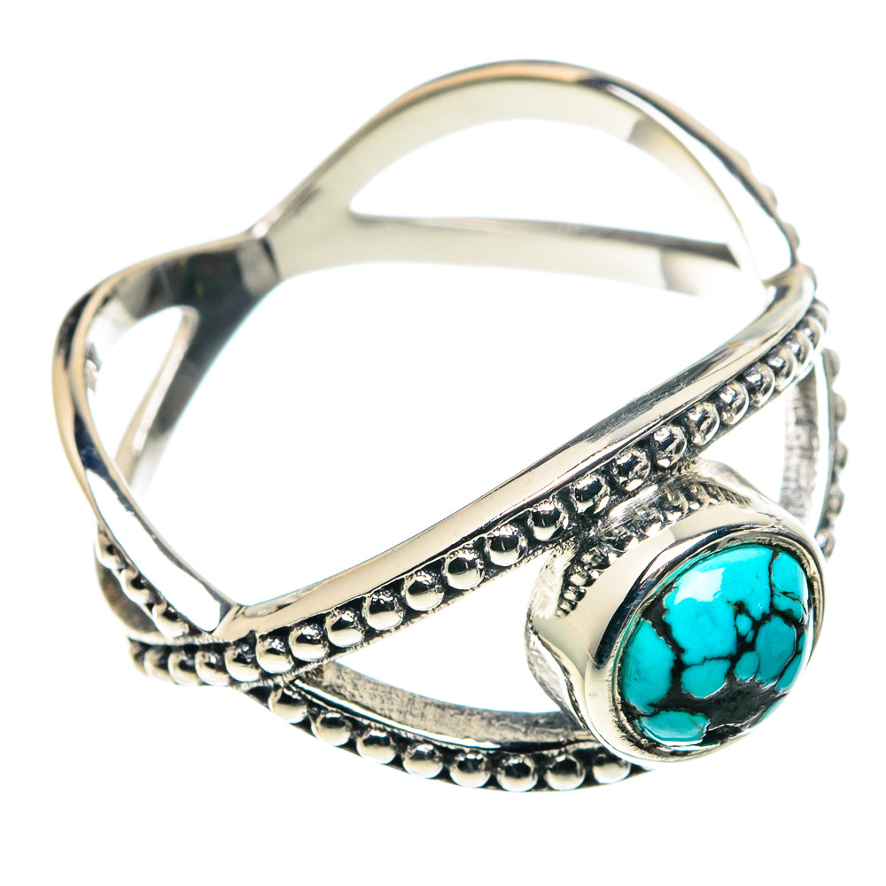 Tibetan Turquoise Rings handcrafted by Ana Silver Co - RING89139
