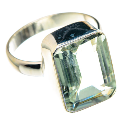 Green Amethyst Rings handcrafted by Ana Silver Co - RING89149