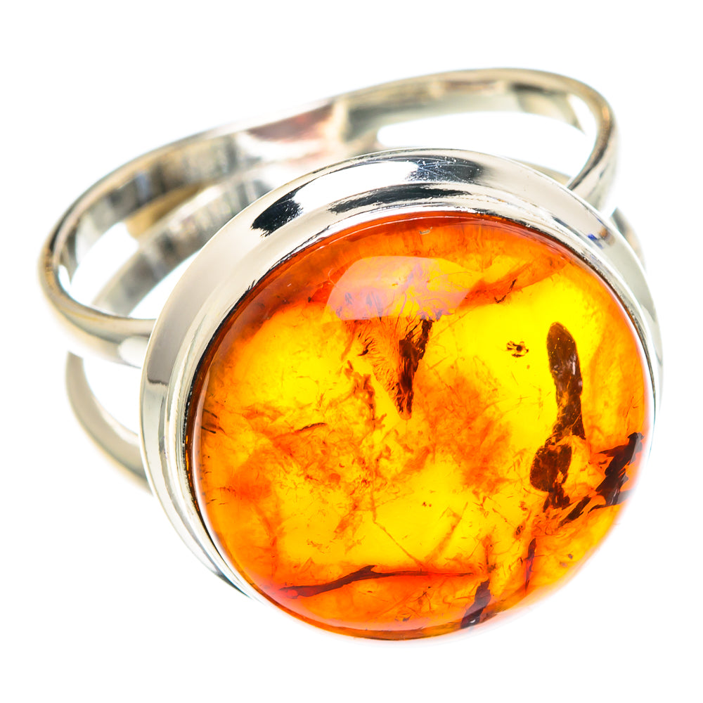 Baltic Amber Rings handcrafted by Ana Silver Co - RING89152