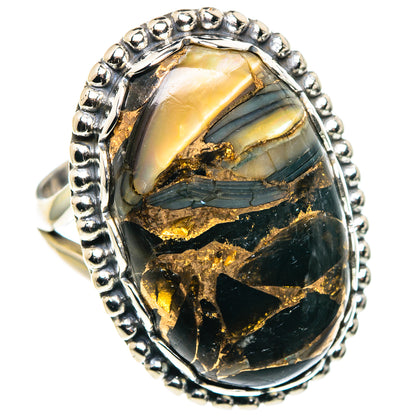 Black Copper Onyx Rings handcrafted by Ana Silver Co - RING89162